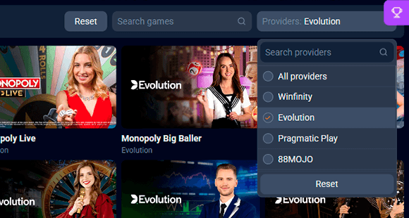 Provider filter Provider filter